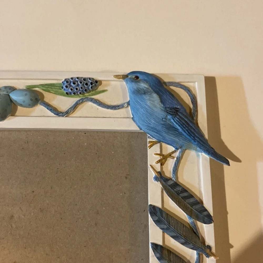 3D Picture Frame With Blue Birds
